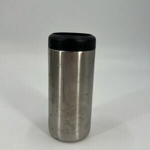 Yeti silver tone rambler colster 12 oz insulator can